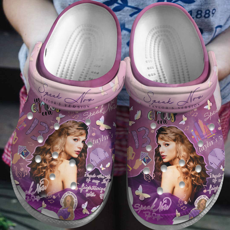 Taylor Swift Speak Now Clogs: Perfect Gift for Swifties – Unique and Stylish Footwear