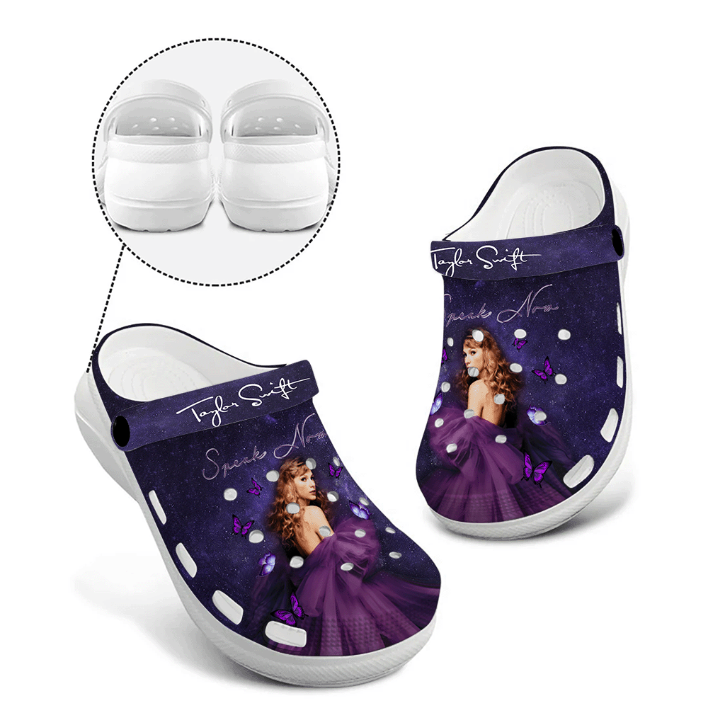 Shop the Stylish Classic Taylor Swift Purple High-Sole Clogs Now!