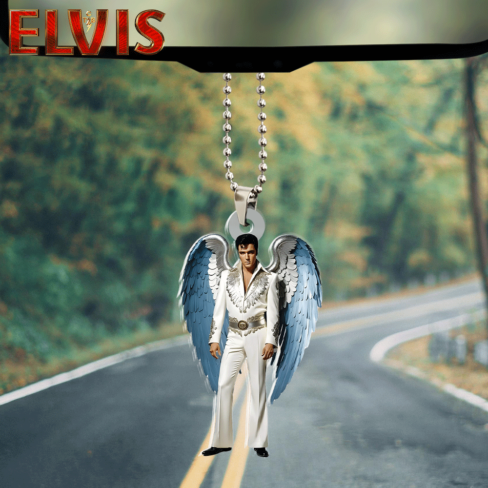 Elvis Presley Custom Shape-sided Acrylic Car Ornament Gift