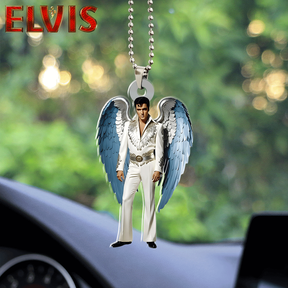 Elvis Presley Custom Shape-sided Acrylic Car Ornament Gift