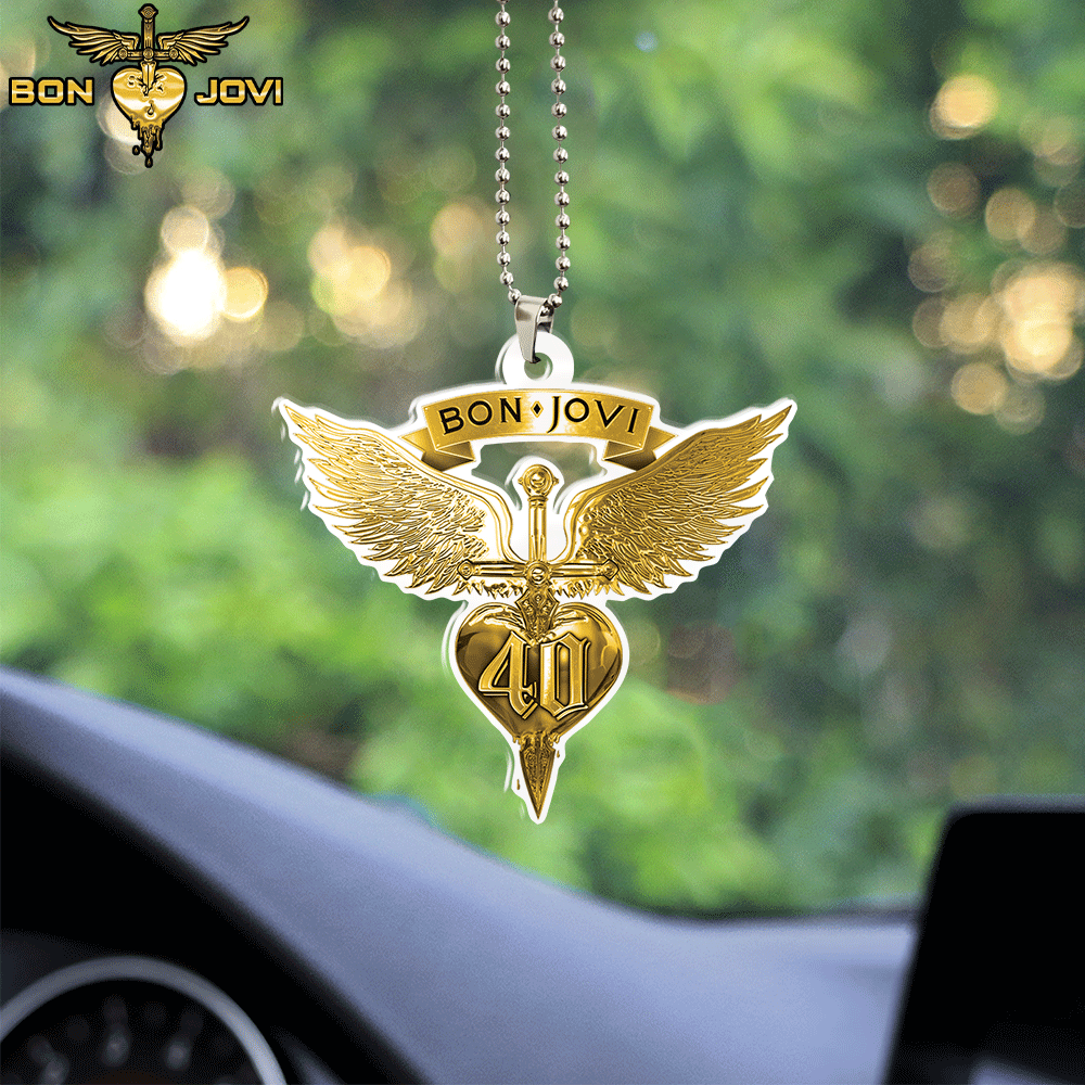 Bon Jovi Custom Shape-sided Acrylic Car Ornament Gift
