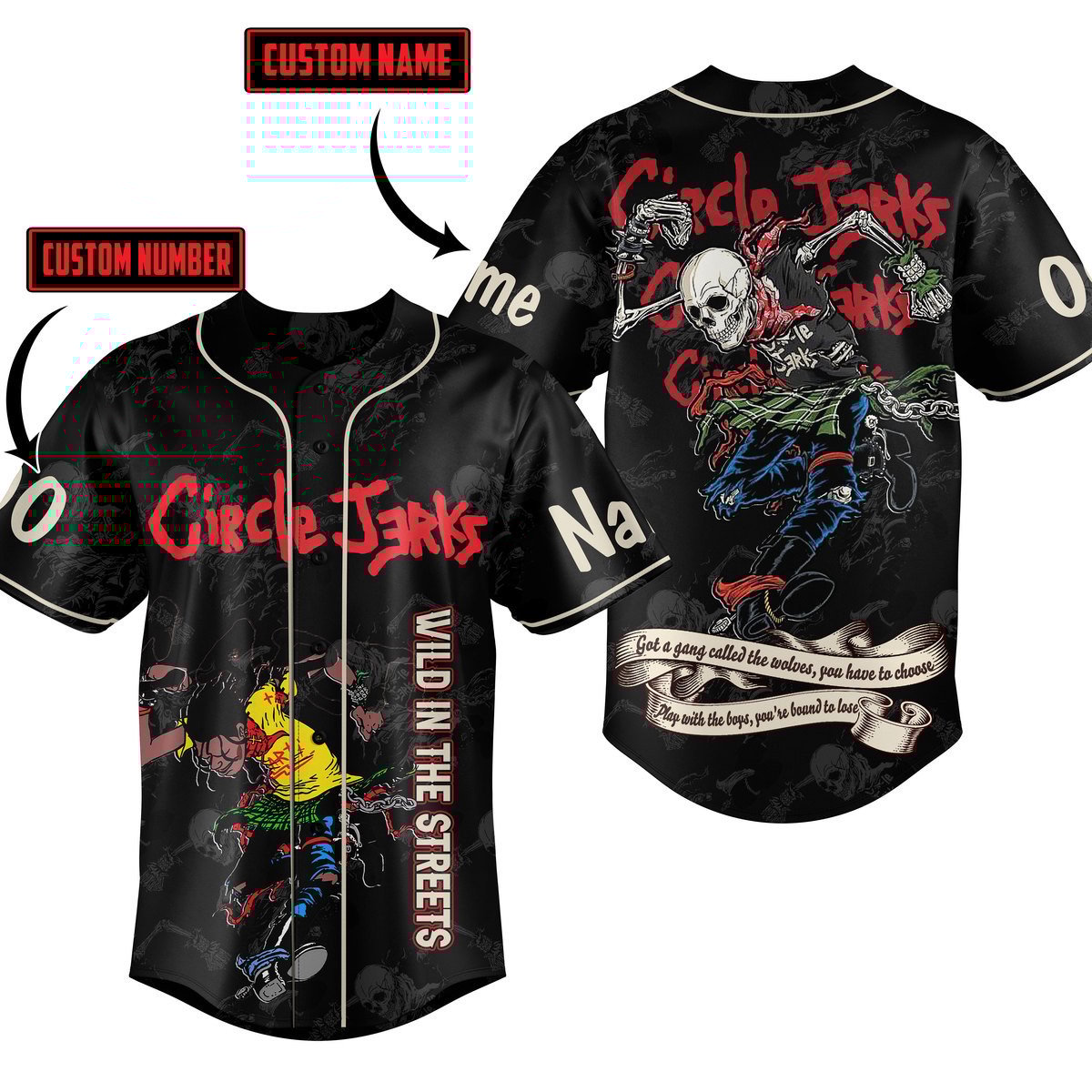 Circle Jerks Baseball Jersey For Men Women And Kids Gift