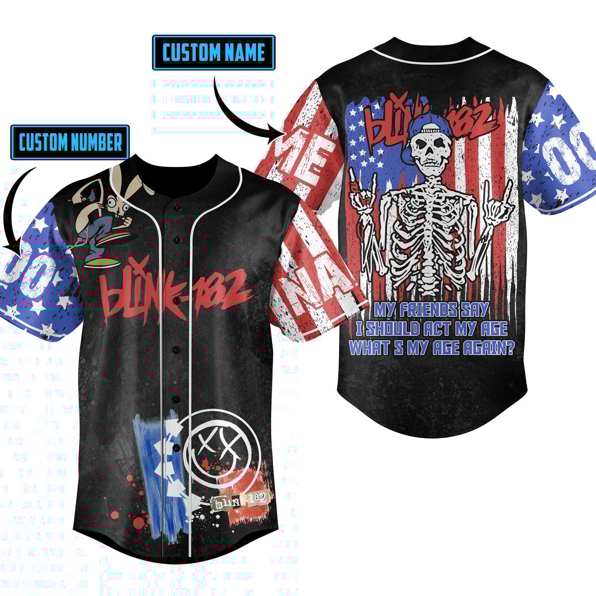 Blink Gift Baseball Jersey For Men Women And Kids Gift