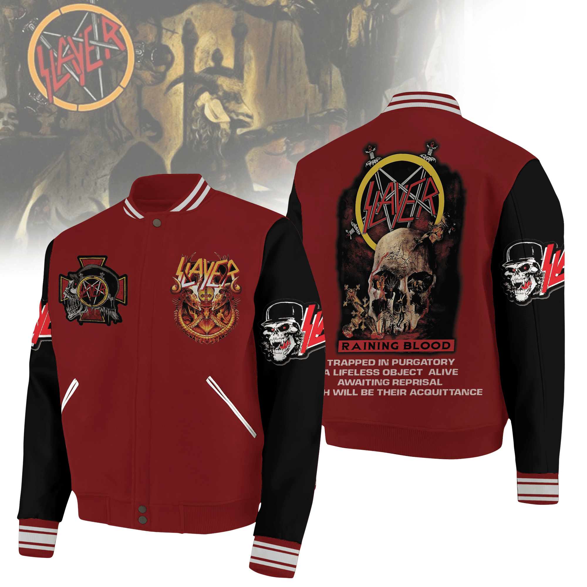 Slayer New Premium Baseball Jacket Gift For Fan
