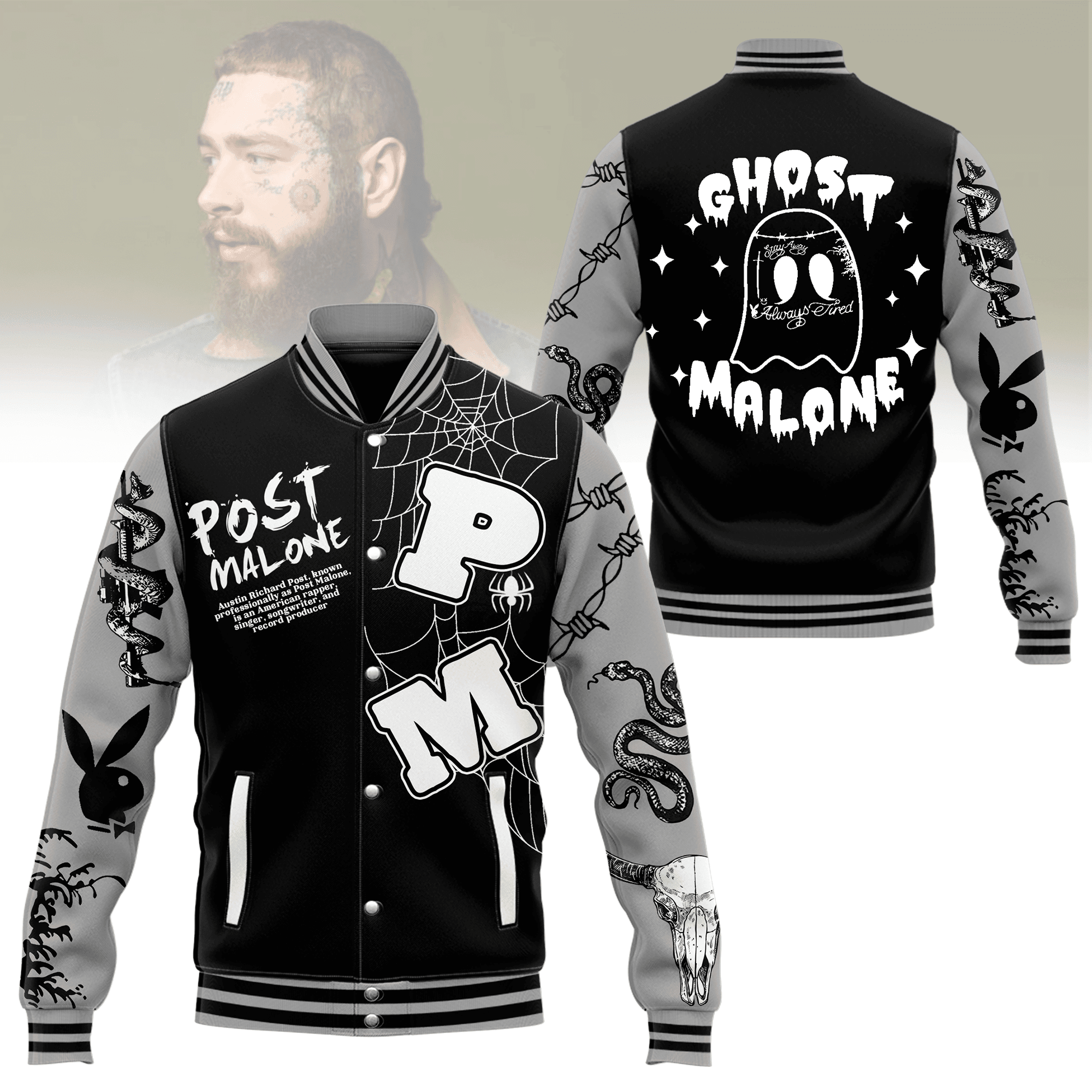 Post Malone New Premium Baseball Jacket Gift For Fan