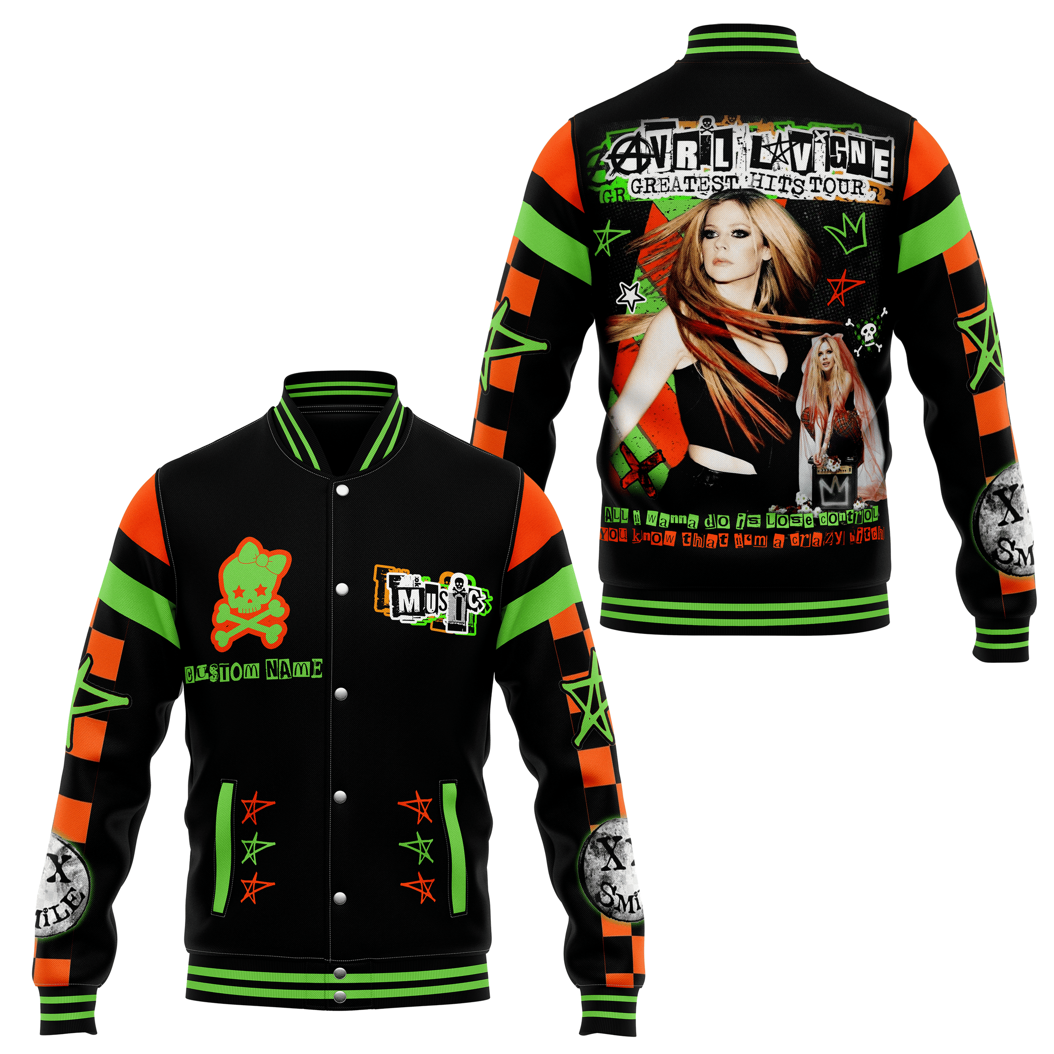Avril Lavigne New Premium Baseball Jacket Gift For Fan