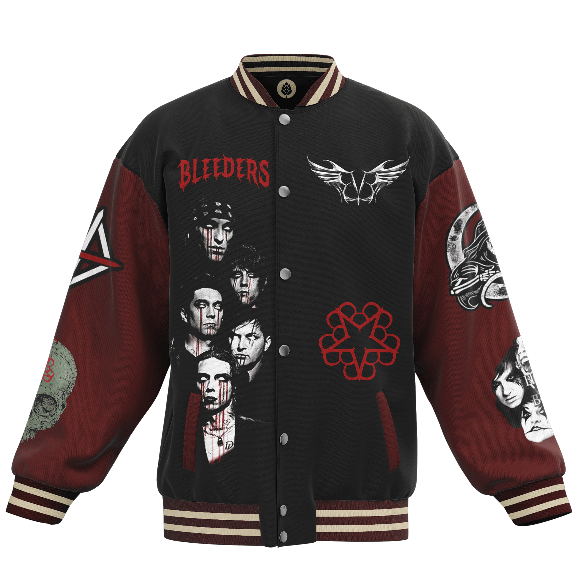 Black Veil Brides New Premium Baseball Jacket Gift For Fan Black Veil Brides New Premium Baseball Jacket Gift For Fan