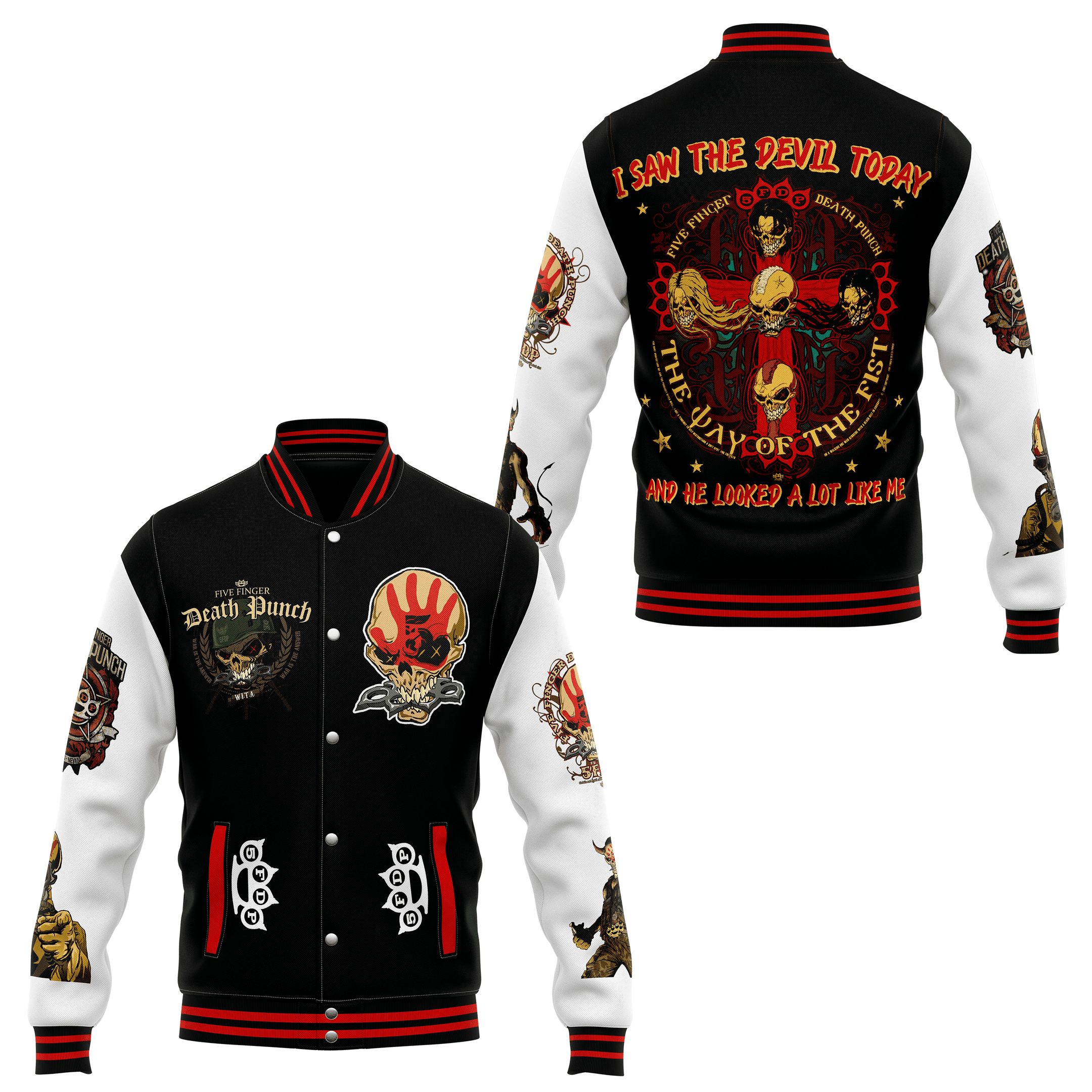 Five Finger Death Punch New Premium Baseball Jacket Gift For Fan
