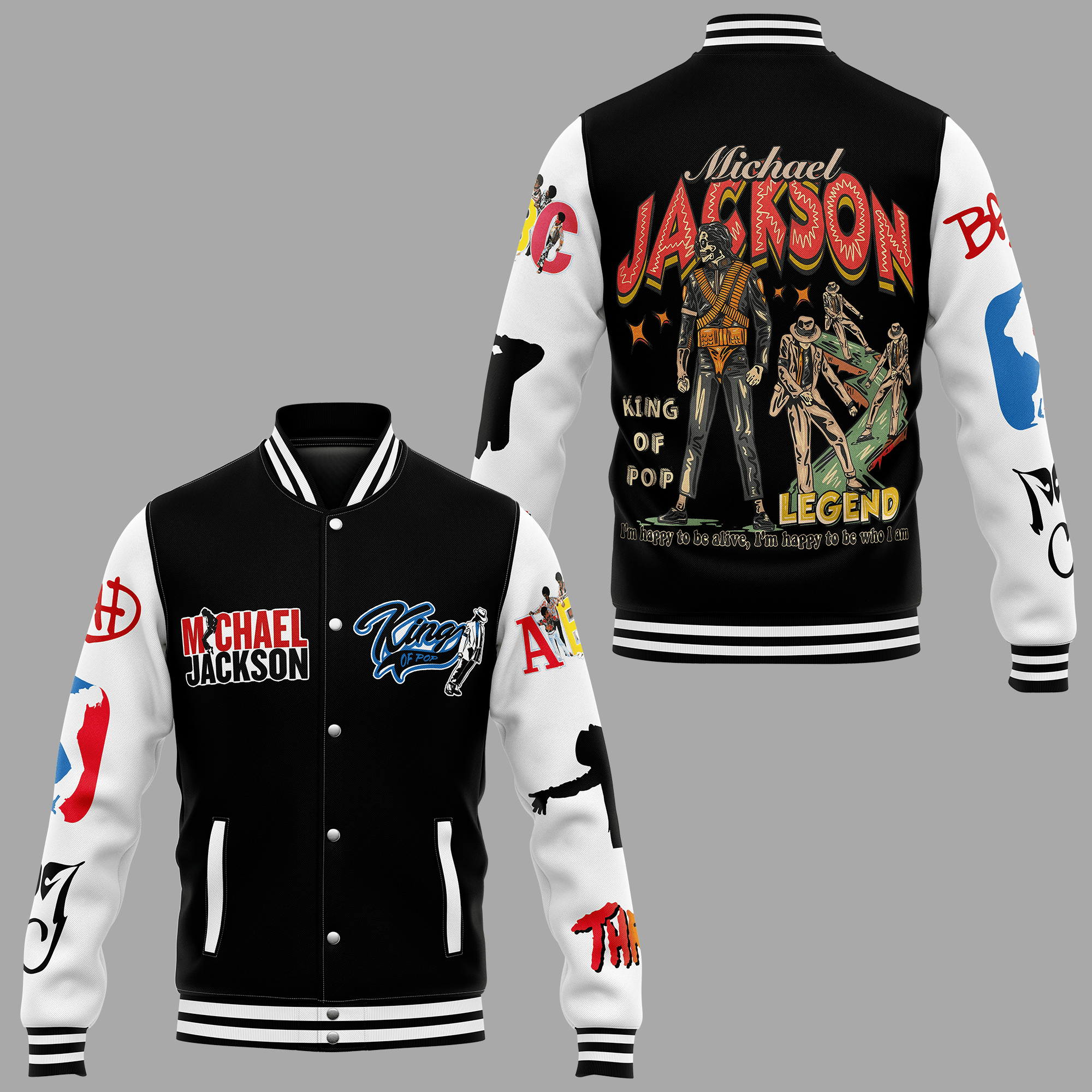 Michael Jackson New Premium Baseball Jacket Gift For Fan