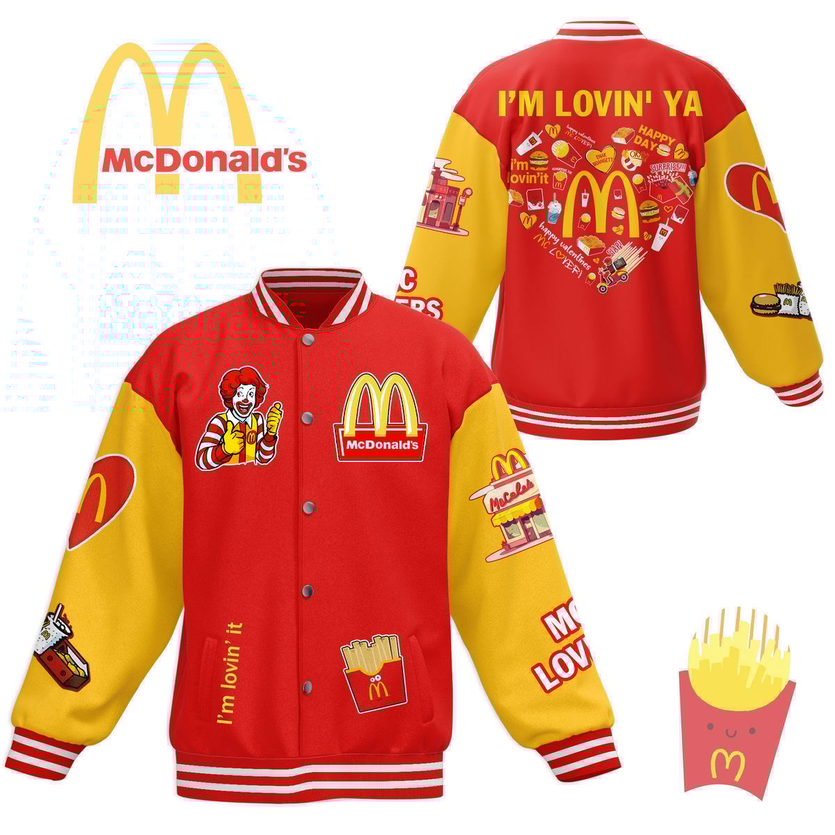 Mc Donald New Premium Baseball Jacket Gift For Fan