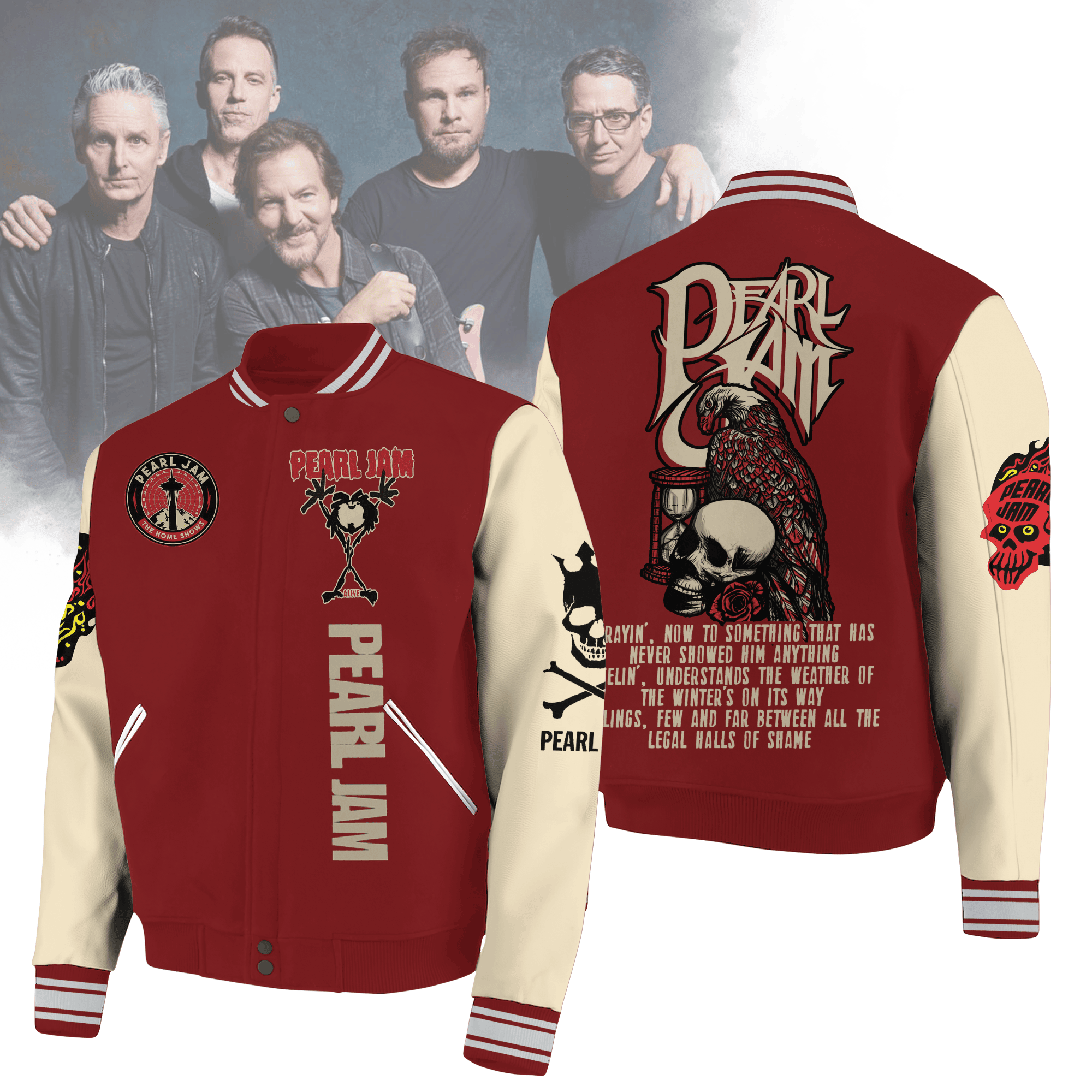 Pearl Jam New Premium Baseball Jacket Gift For Fan