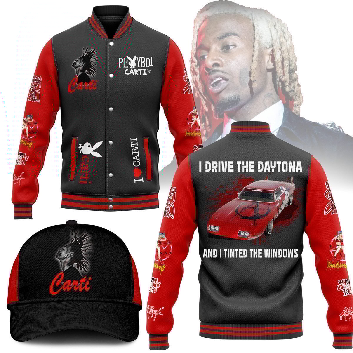 Playboi Carti New Premium Baseball Jacket Gift For Fan Playboi Carti New Premium Baseball Jacket Gift For Fan