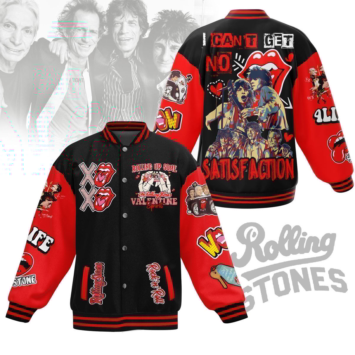 The Rolling Stones New Premium Baseball Jacket  - Gift for Women For Fan