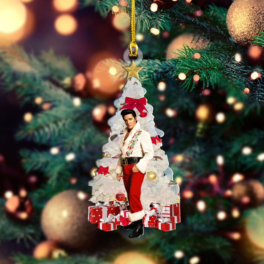Elvis Presley Custom Shape 2-sided Acrylic Ornament