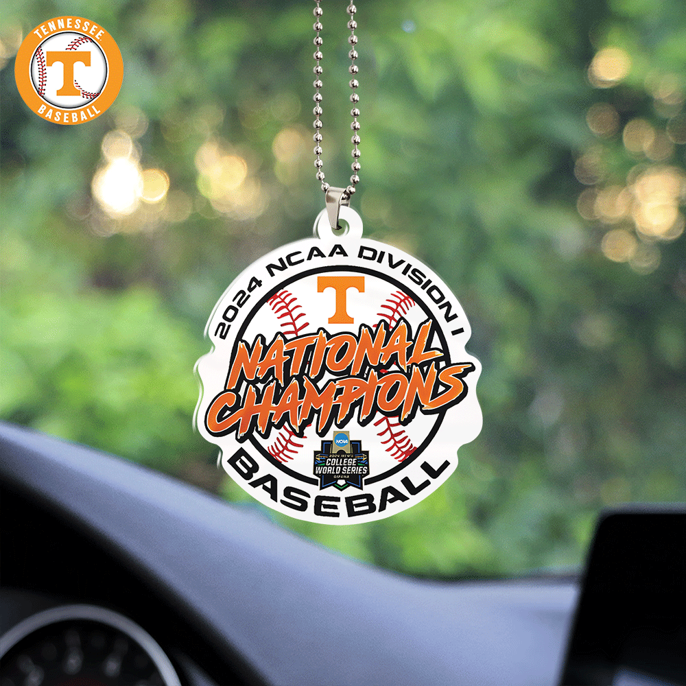 Tennessee Volunteers Baseball Custom Shape 2-sided Acrylic Car Ornament