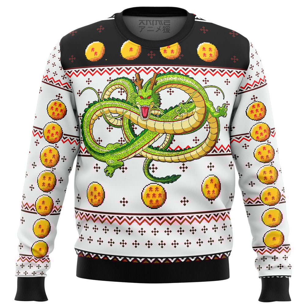 Dragonball Z Shenron Ugly Christmas Sweater: Festive Anime Fans Must-Have!