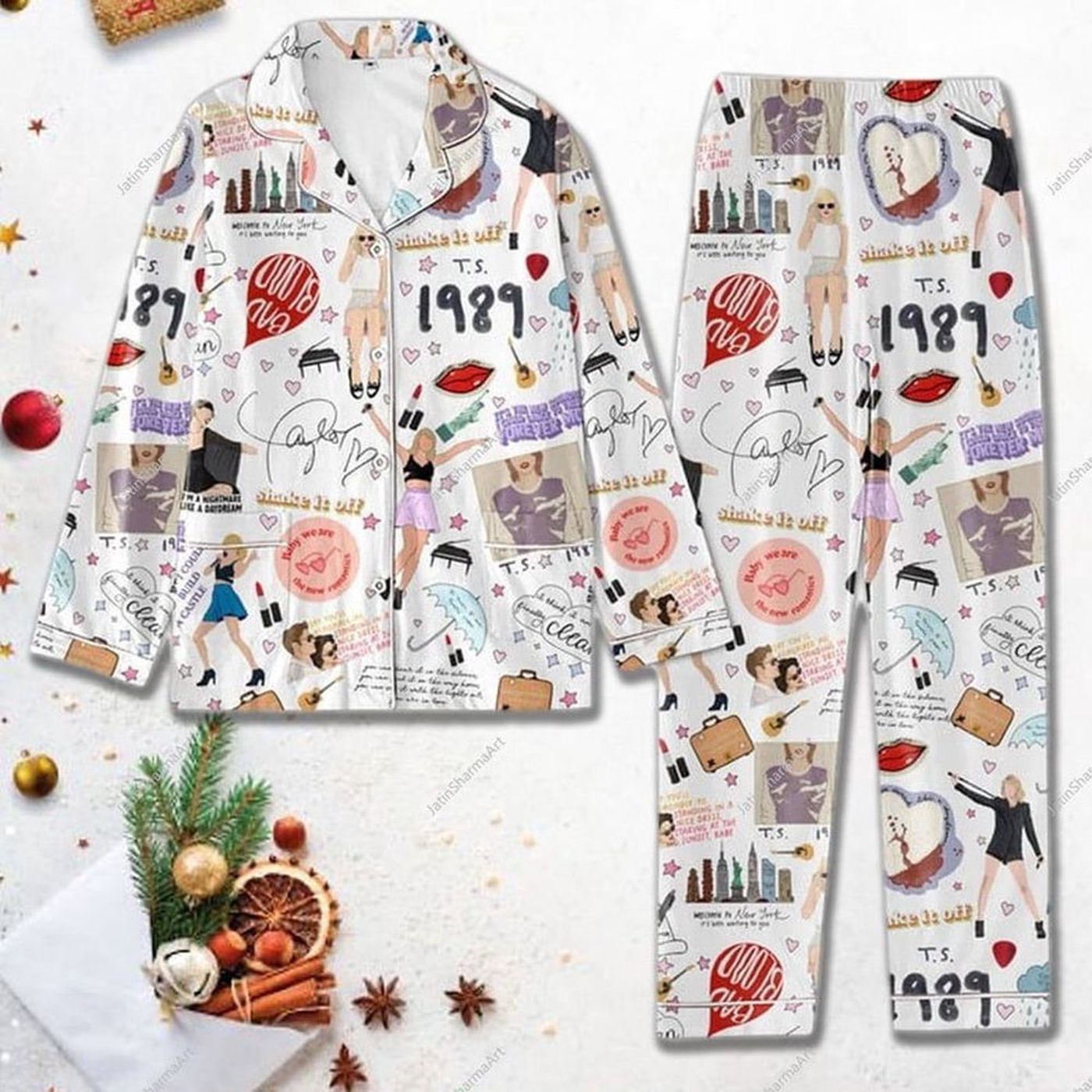 1989 Taylor s Pajamas Set – Eras Tour & Swift Party PJs: TS Thick Pants