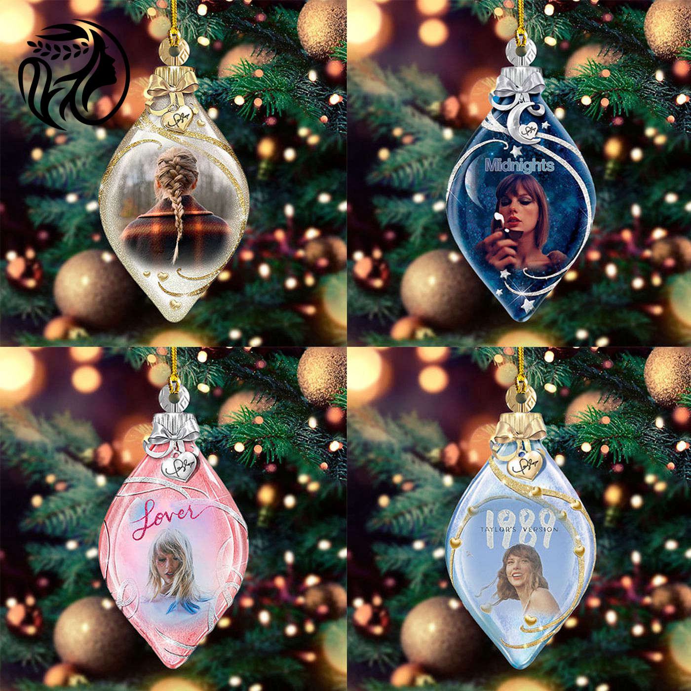 4PCS Taylor Swift Custom Shape 2-sided Acrylic Ornament