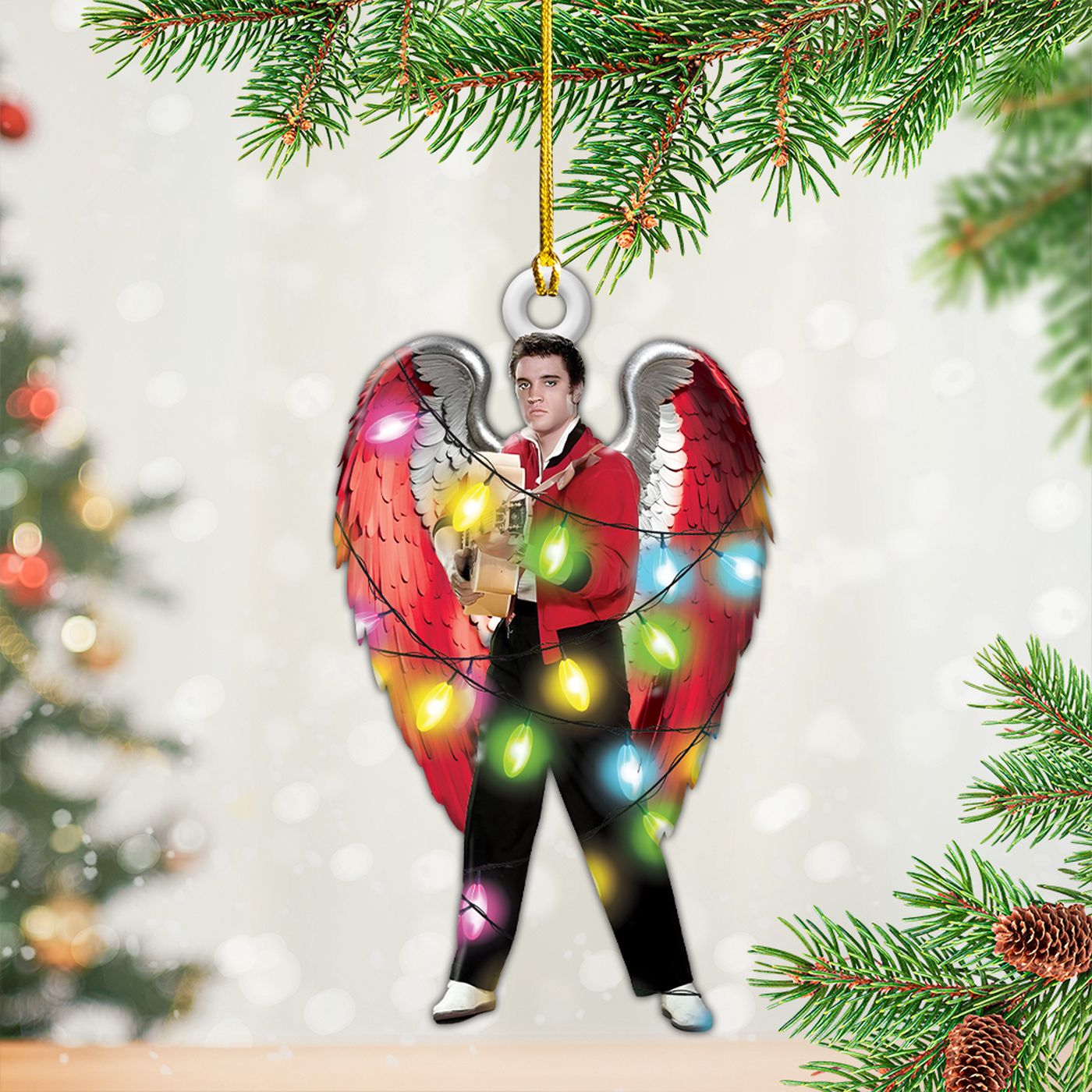 6PCS Elvis Presley Custom Shape 2-sided Acrylic Ornament Gift 6PCS Elvis Presley Custom Shape 2-sided Acrylic Ornament Gift