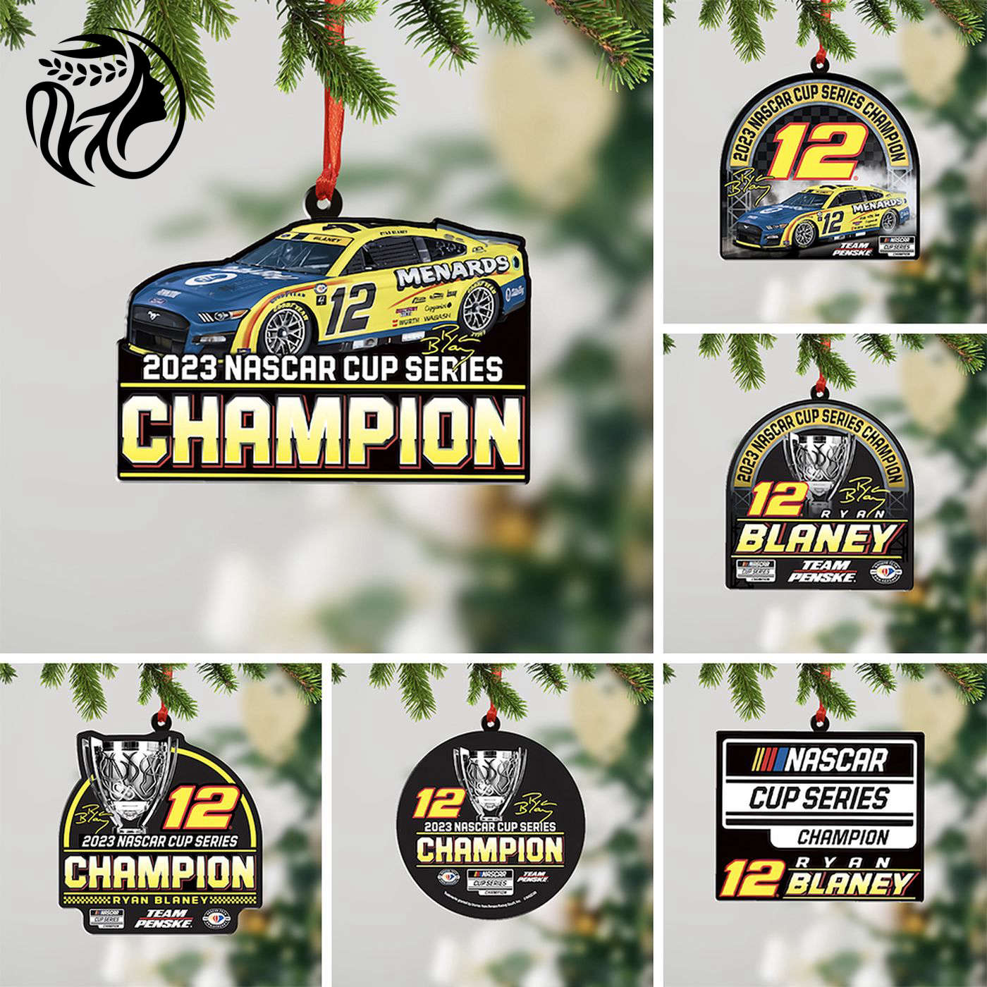 6pcs Ryan Blaney x Team Penske Custom Shape 1-sided Acrylic Ornament Gift