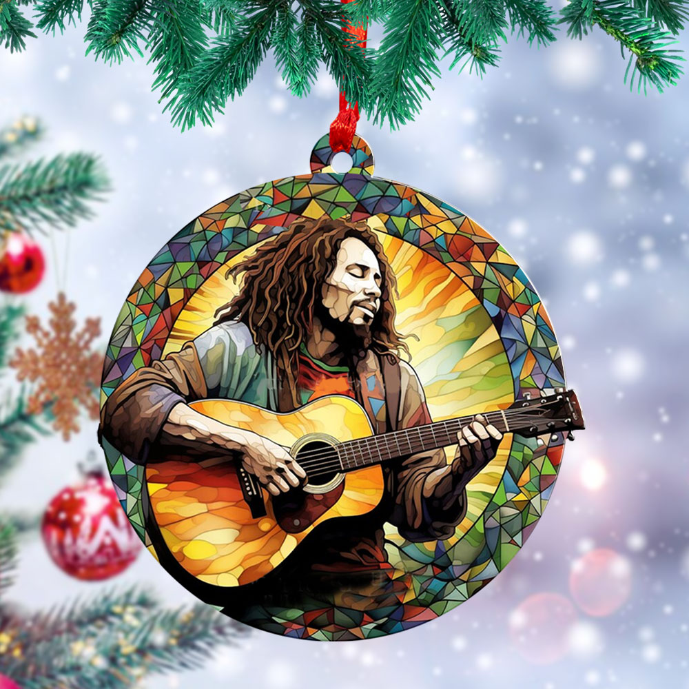 Bob Marley Custom Shape-sided Acrylic Ornament