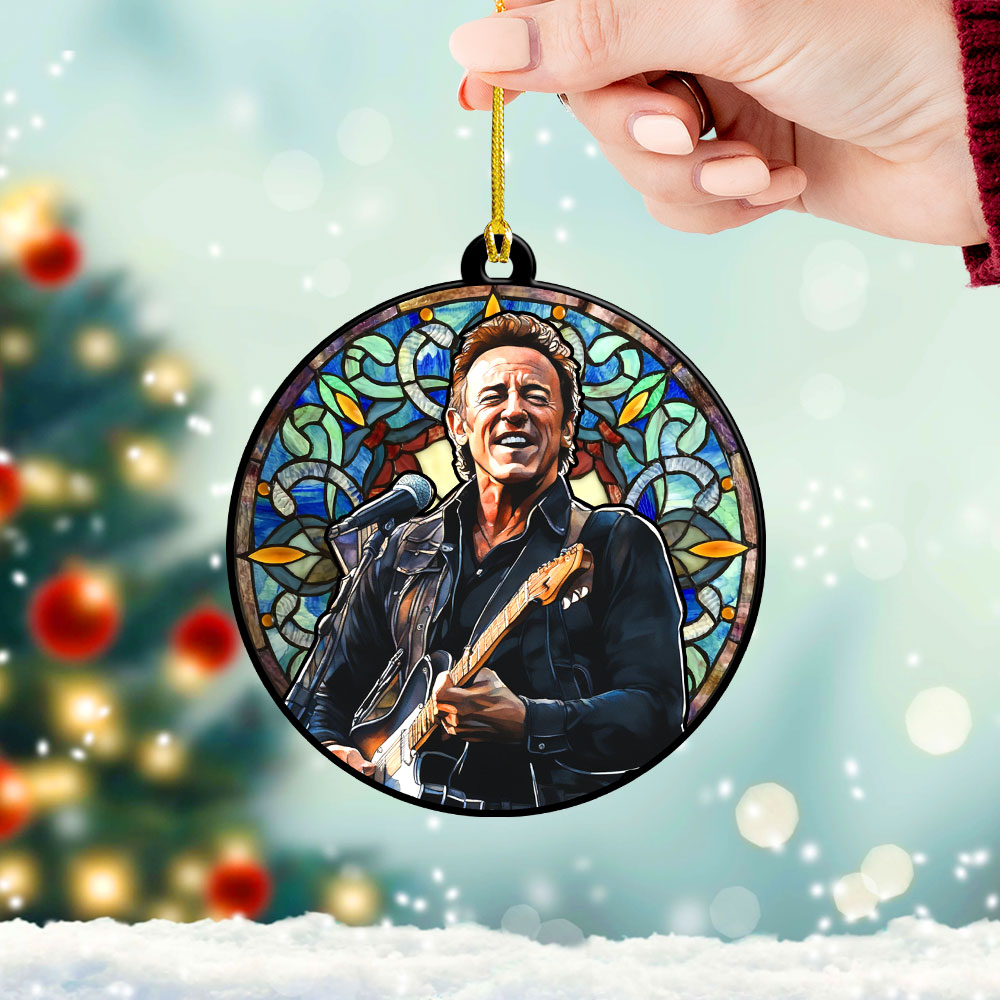 Bruce Springsteen Custom Shape-sided Acrylic Ornament
