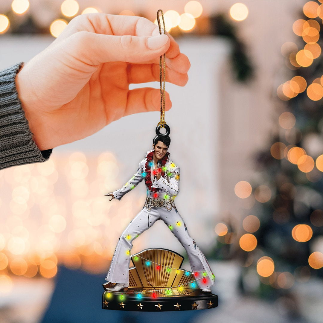 Elvis Presley Custom Shape-sided Acrylic Ornament