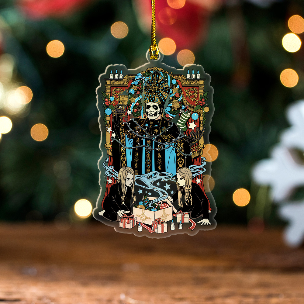 Ghost Band Custom Shape Clear-sided Acrylic Ornament