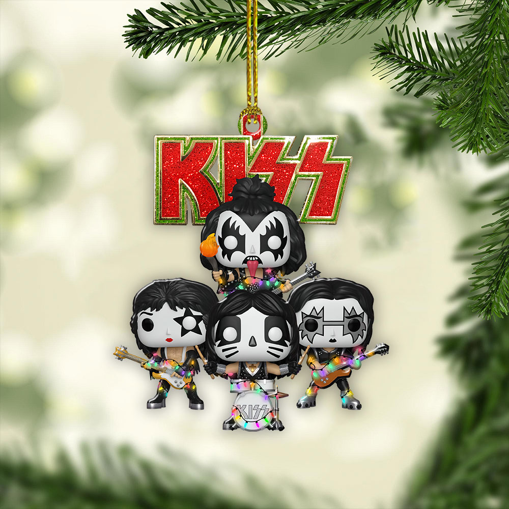Kiss Band Custom Shape-Sided Acrylic Ornament