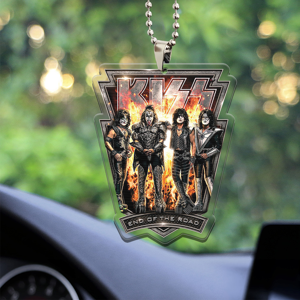 Kiss Band Custom shape Clear-sided Acrylic Car Ornament Gift
