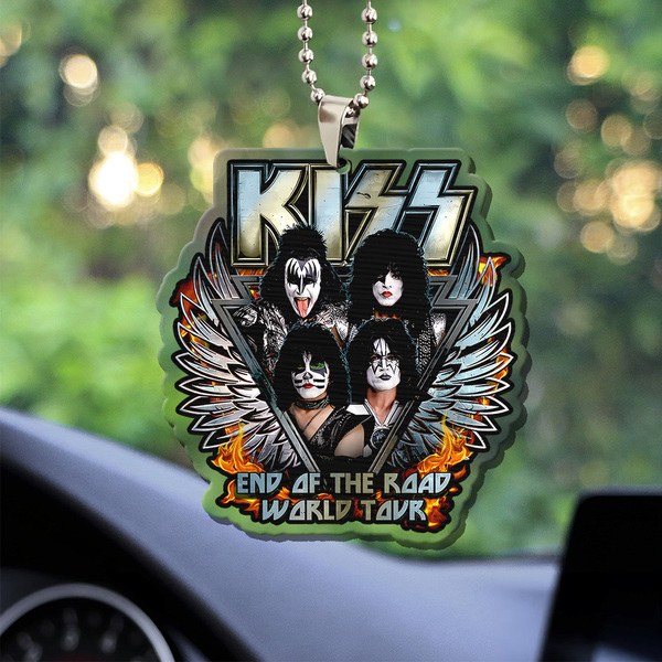 Kiss Band Custom shape Clear-sided Acrylic Car Ornament Gift