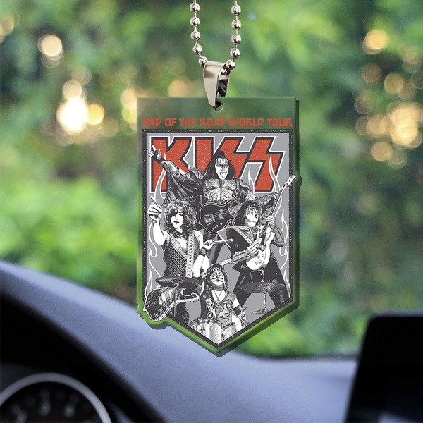 Kiss Band Custom shape Clear-sided Acrylic Car Ornament Gift