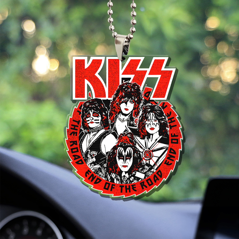 Kiss Band Custom shape Clear-sided Acrylic Car Ornament Gift