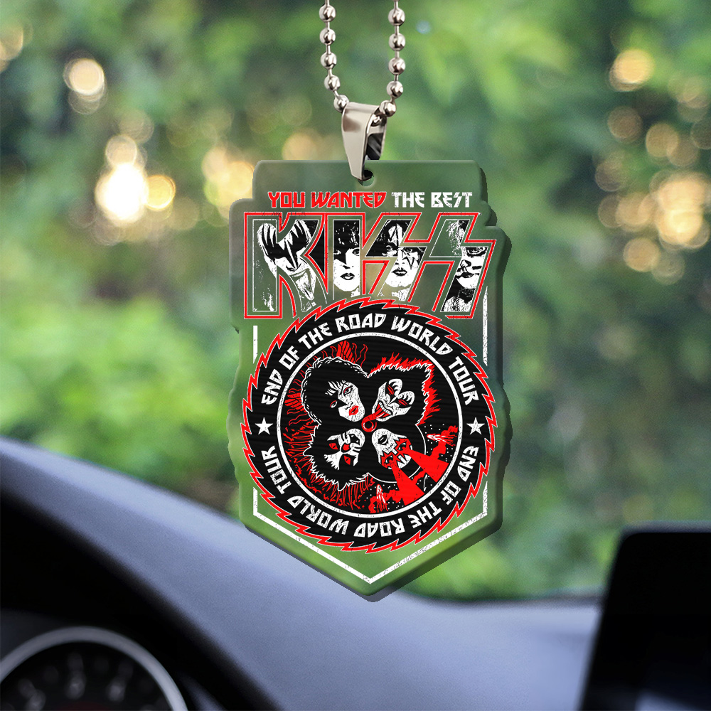 Kiss Band Custom shape Clear-sided Acrylic Car Ornament Gift