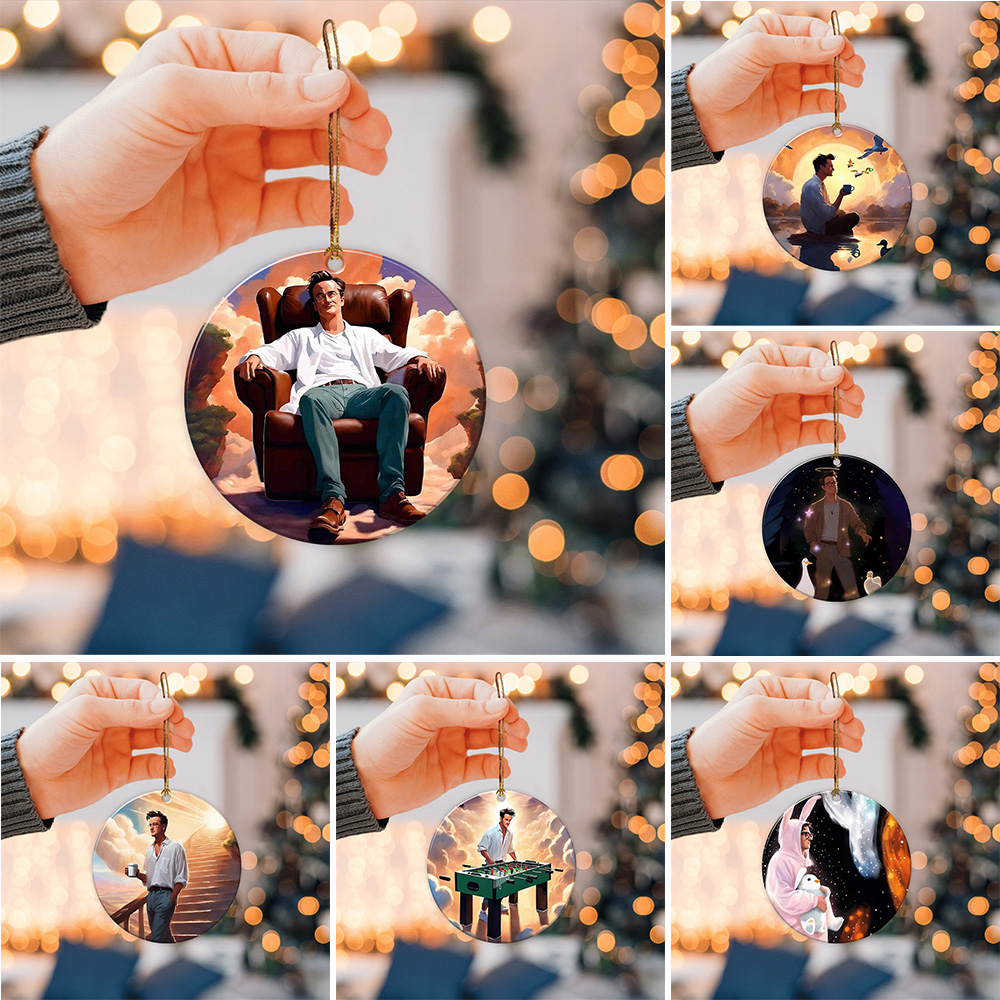 6PCS Matthew Perry x Friends Fixed Shape-sided Acrylic Ornament