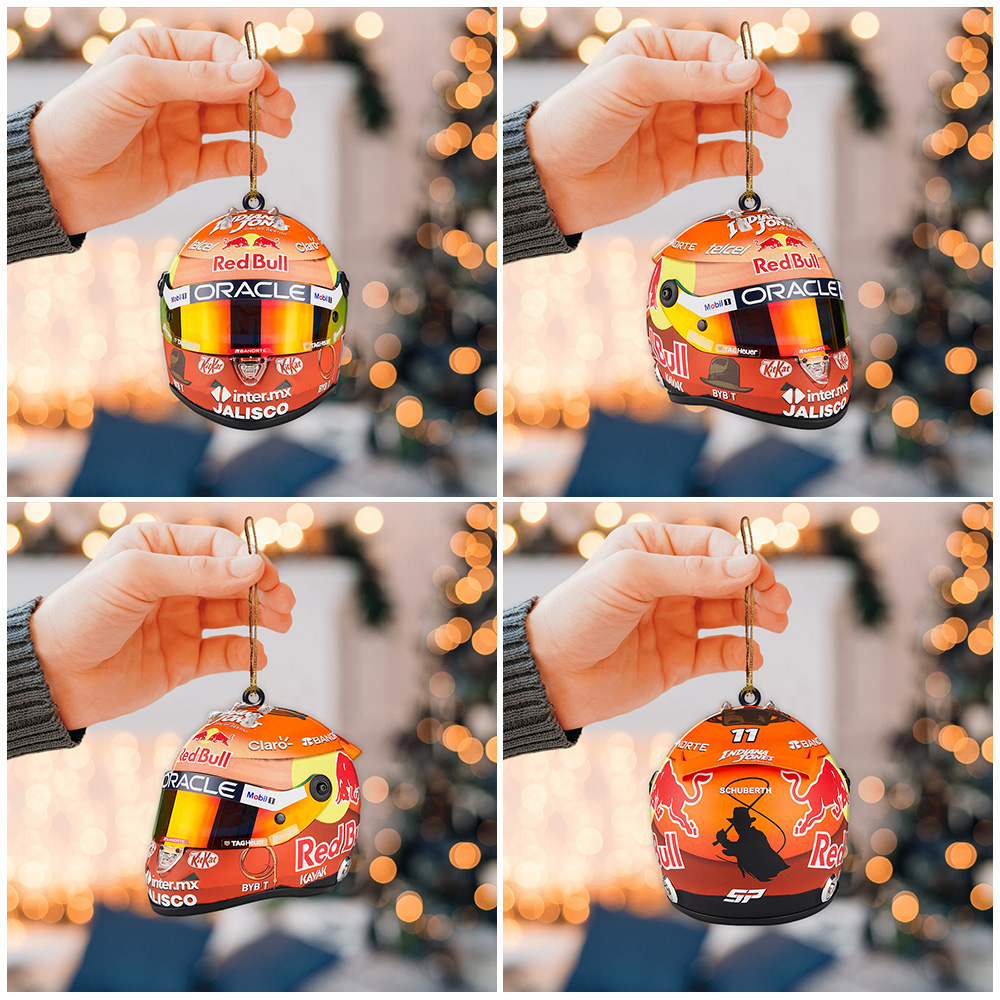 4PCS Red Bull Racing  Custom Shape-sided Acrylic Ornament