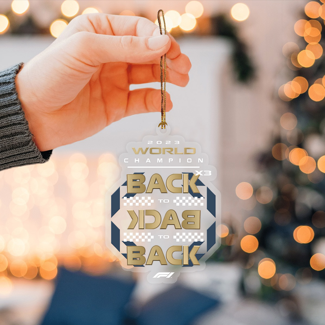 Red Bull Racing  Custom Shape Clear-sided Acrylic Ornament