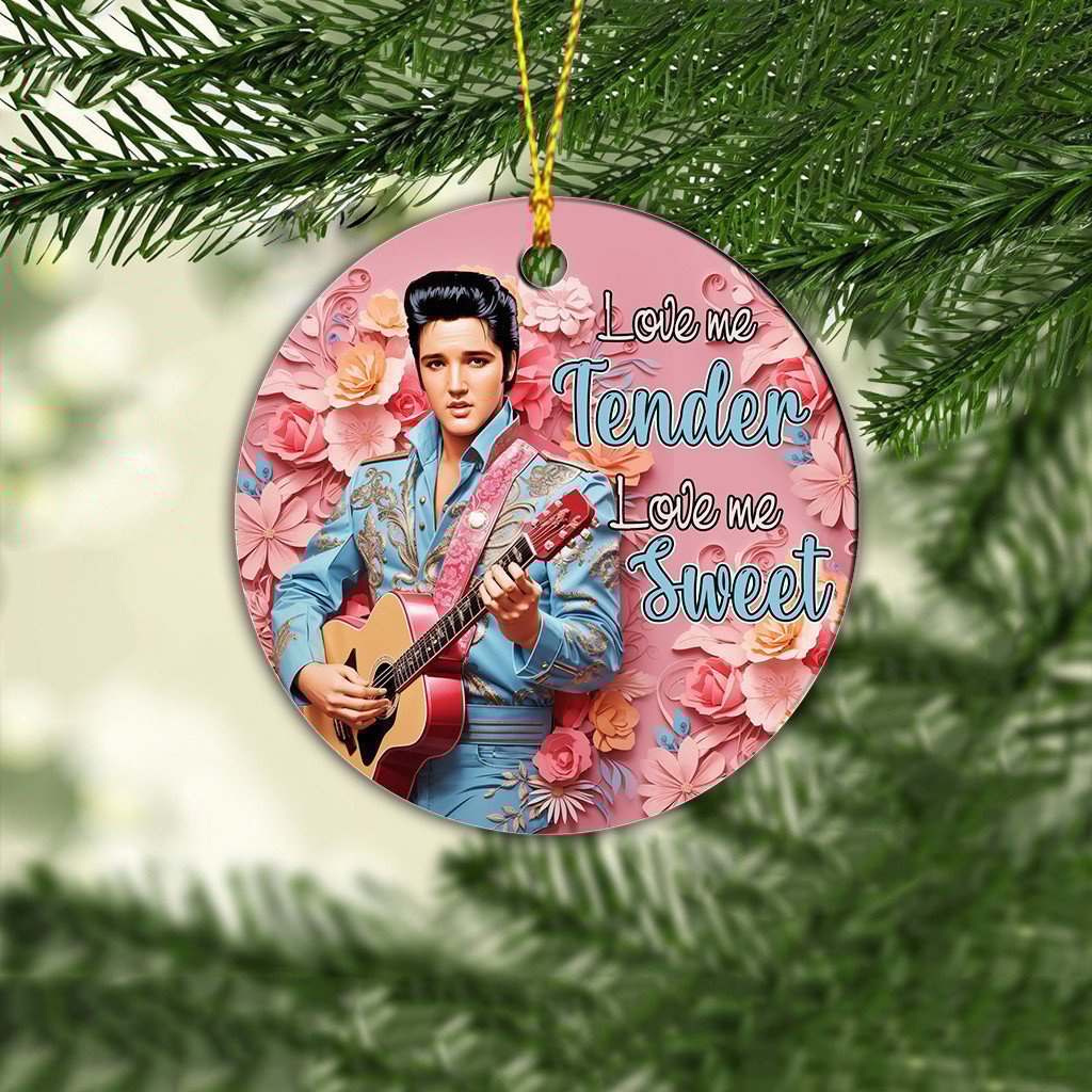 Elvis Presley-Side Printed Acrylic Ornament