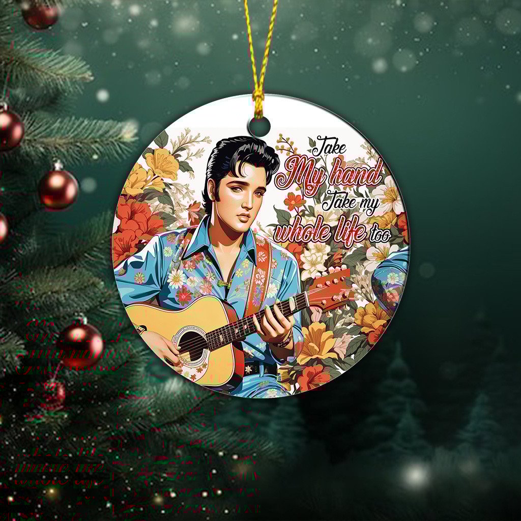 Elvis Presley-Side Printed Acrylic Ornament