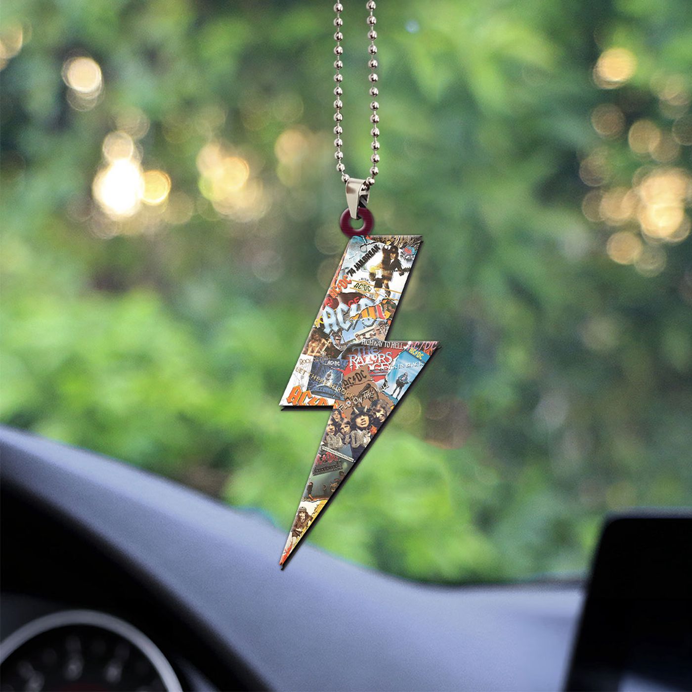 AC/DC Custom Shape 2-sided Acrylic Car Ornament