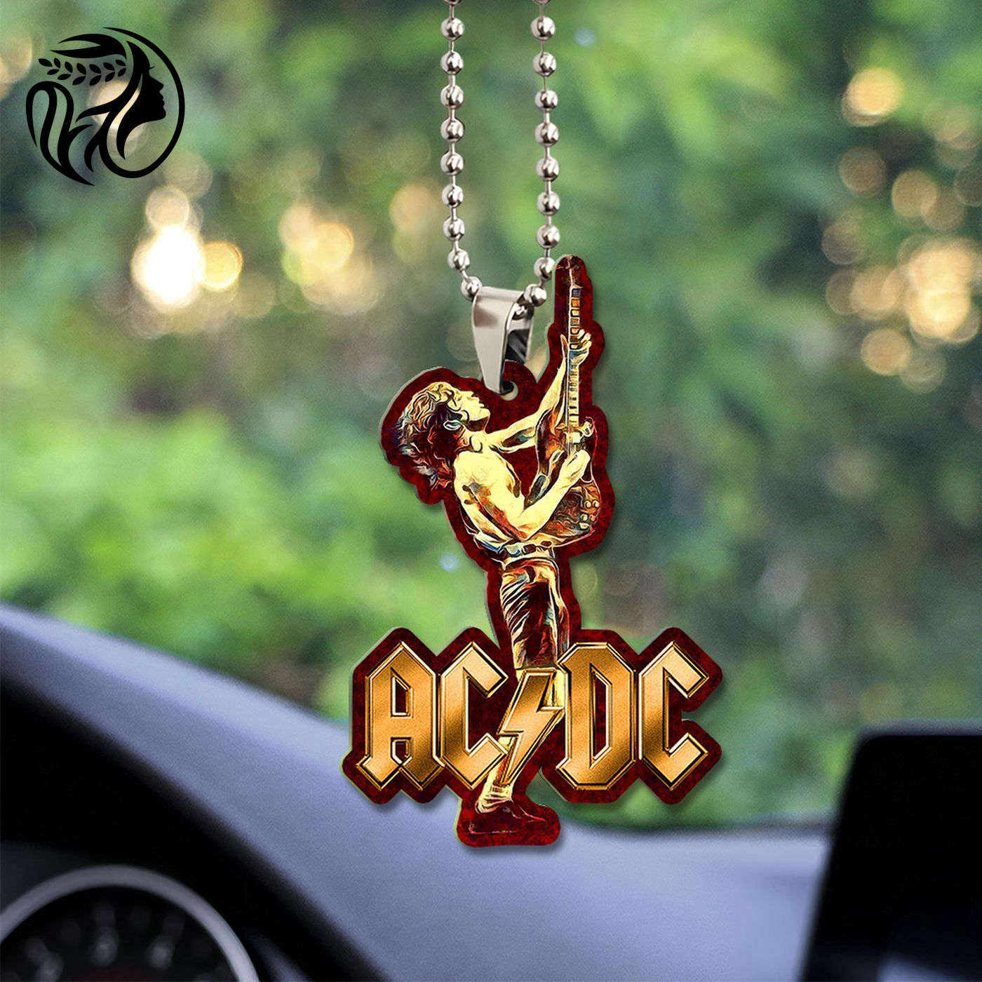 AC/DC Custom Shape 2-sided Acrylic Car Ornament Gift