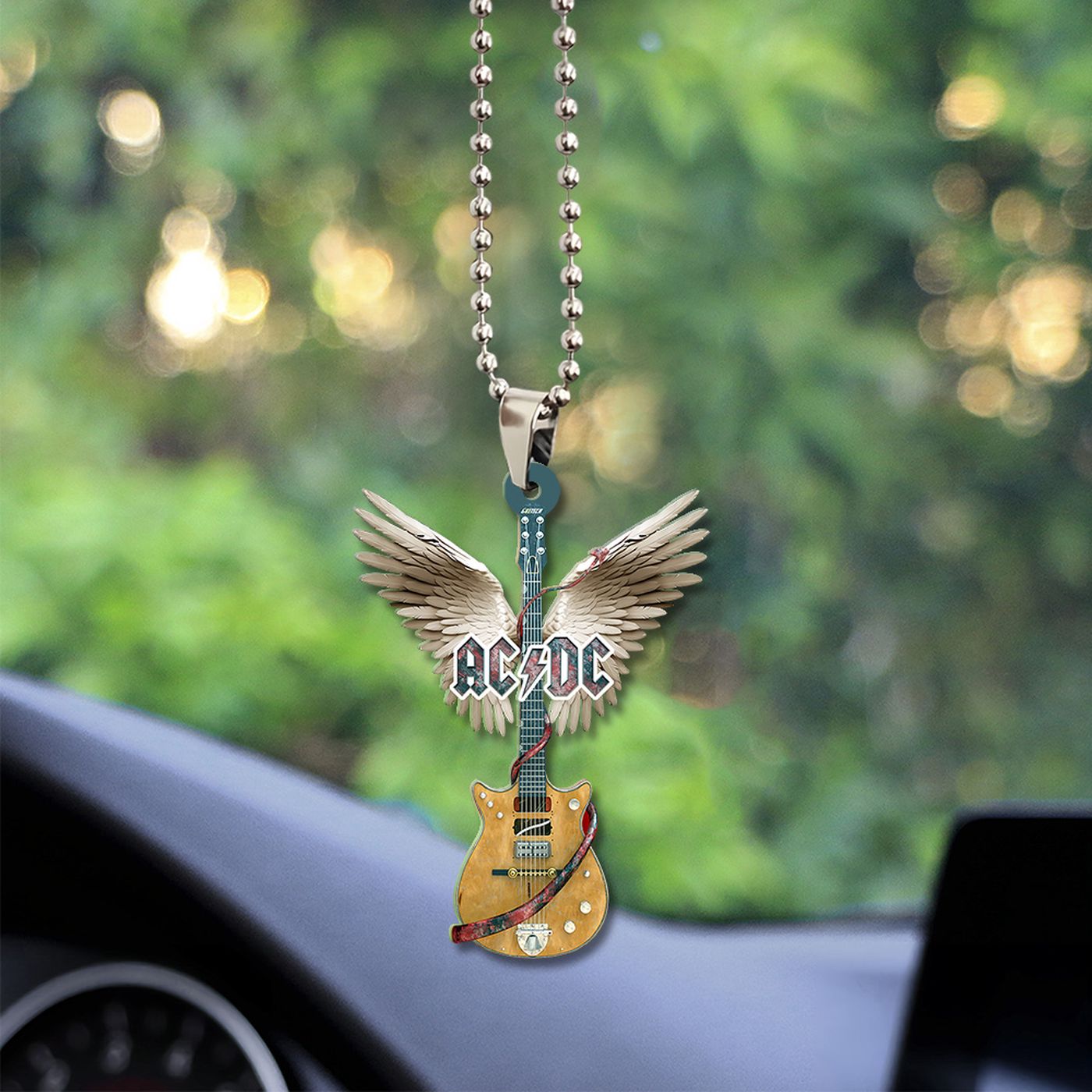 AC/DC Custom Shape-sided Acrylic Car Ornament