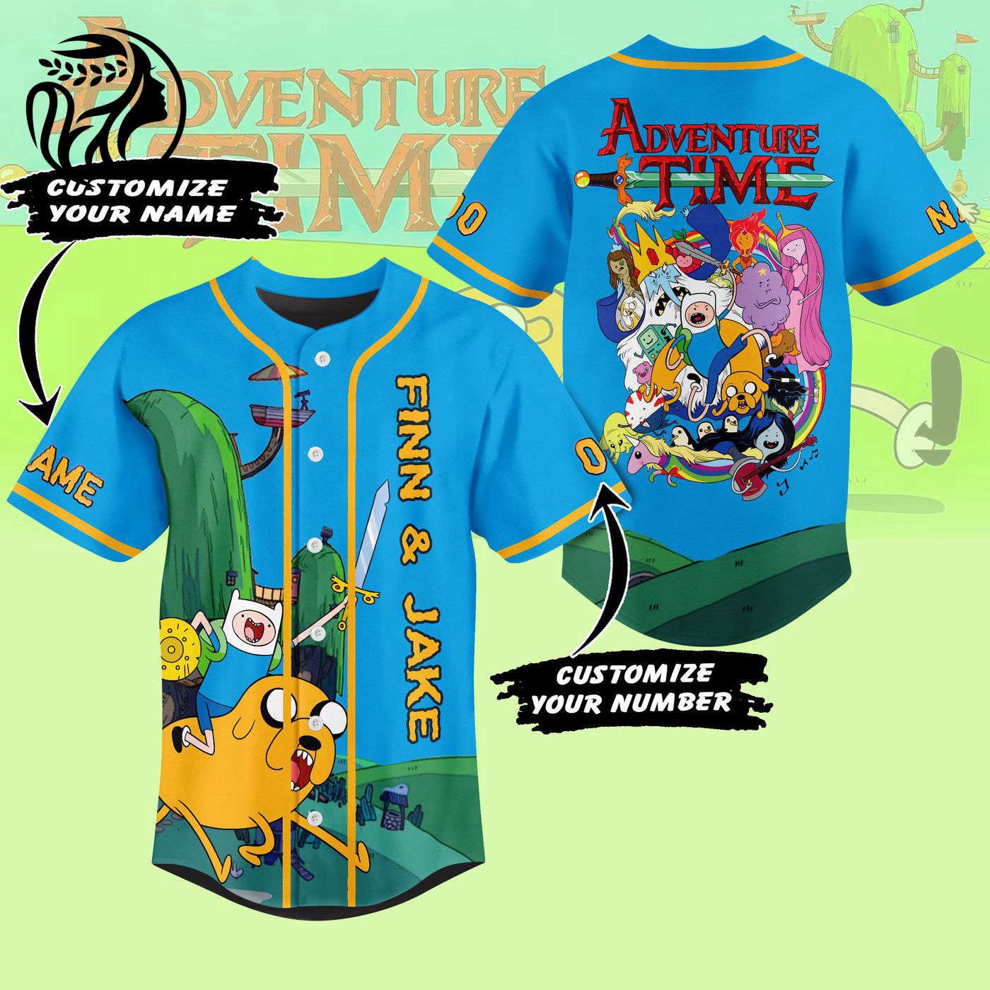 Adventure Time Baseball Jersey For Men Women And Kids Gift