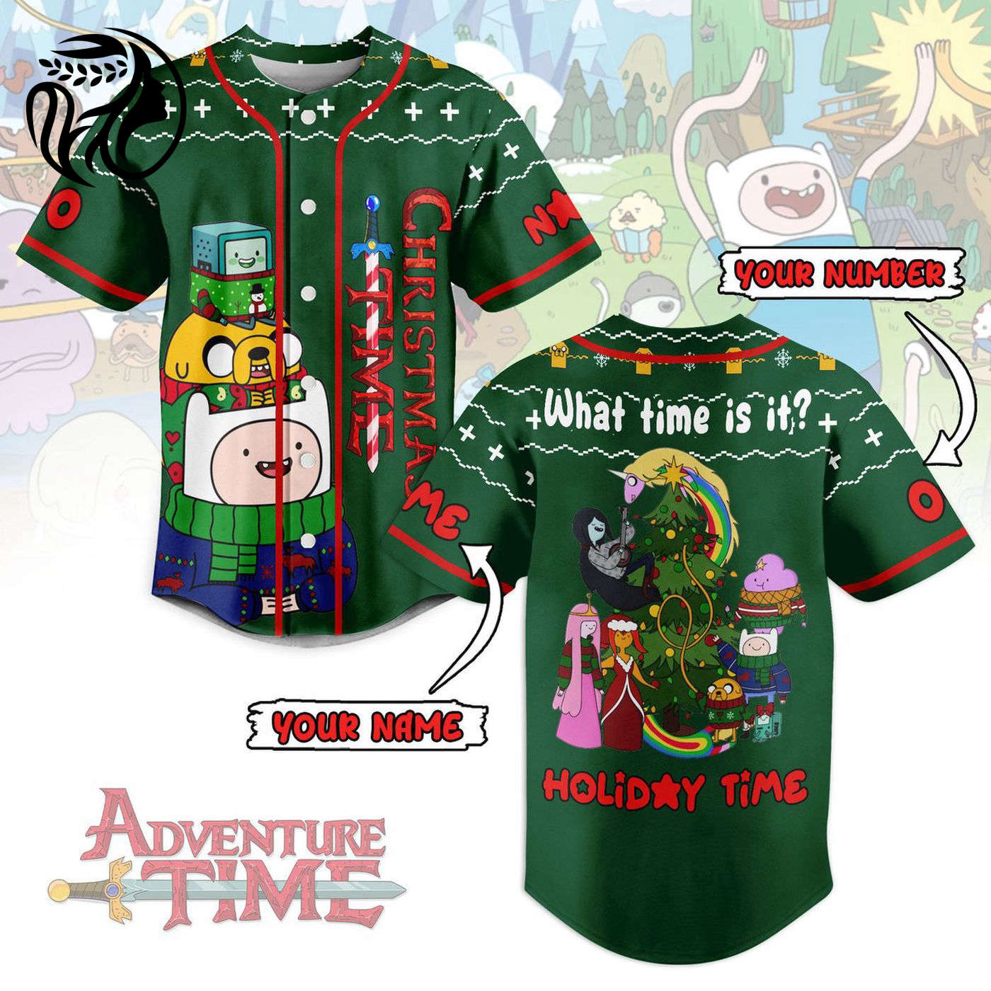 Adventure Time Baseball Jersey For Men Women And Kids Gift