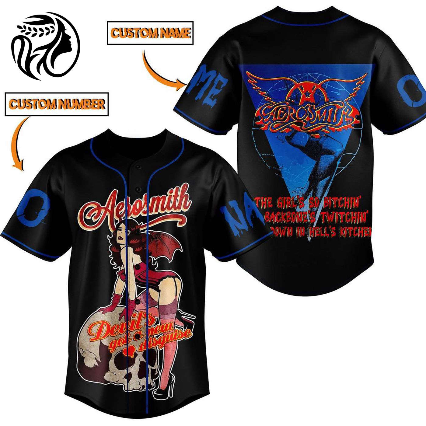 Aerosmith Baseball Jersey For Men Women And Kids Gift