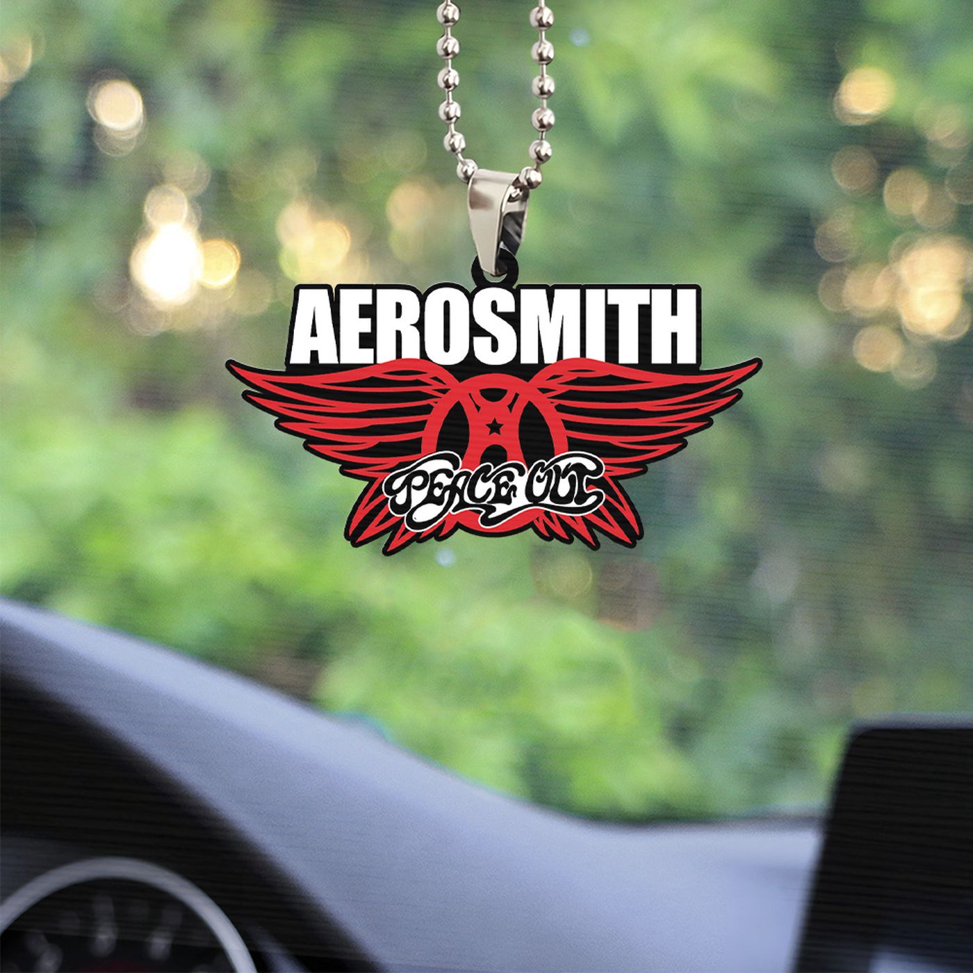 Aerosmith Custom shape-sided Acrylic Car Ornament Gift
