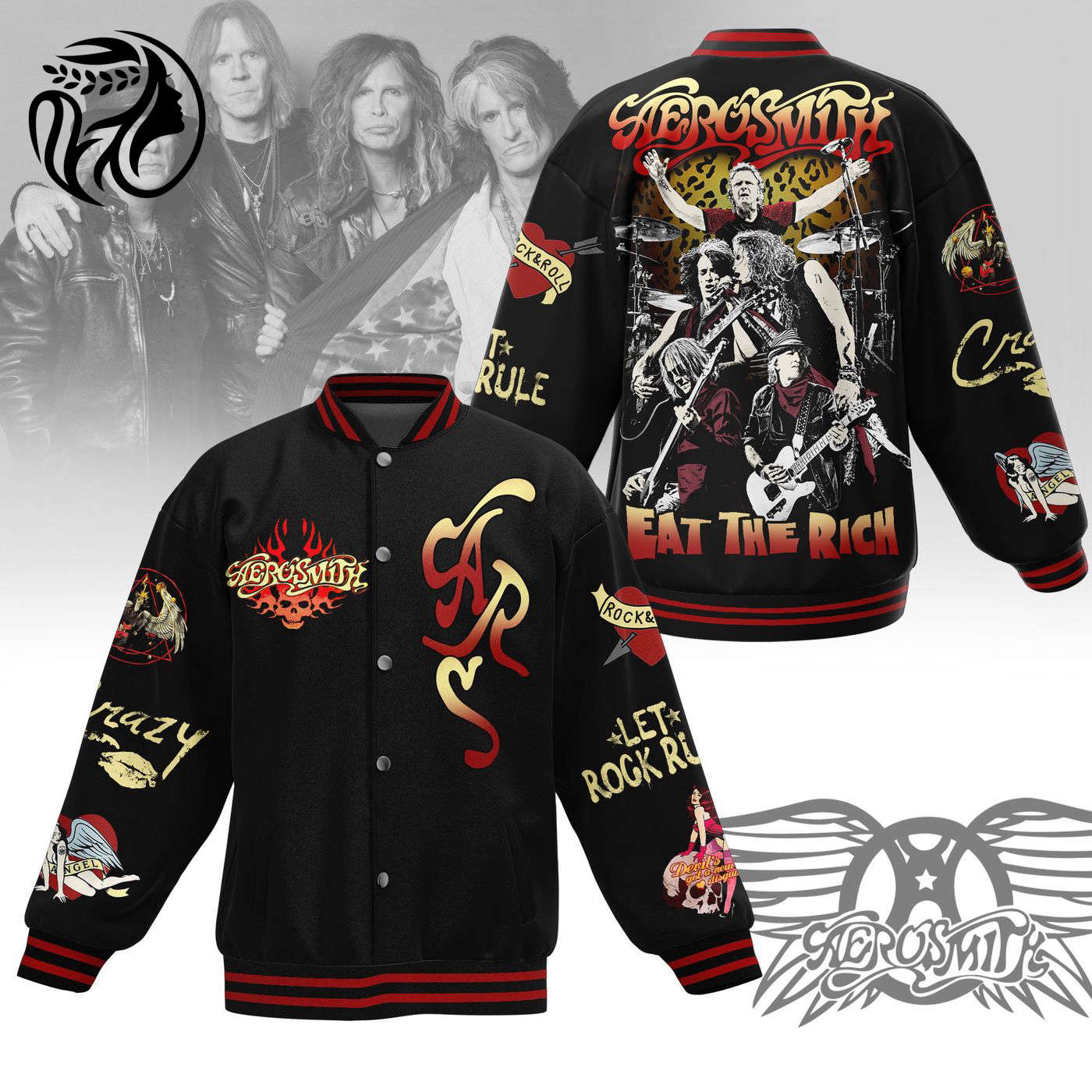 Aerosmith New Premium Baseball Jacket Gift For Fan