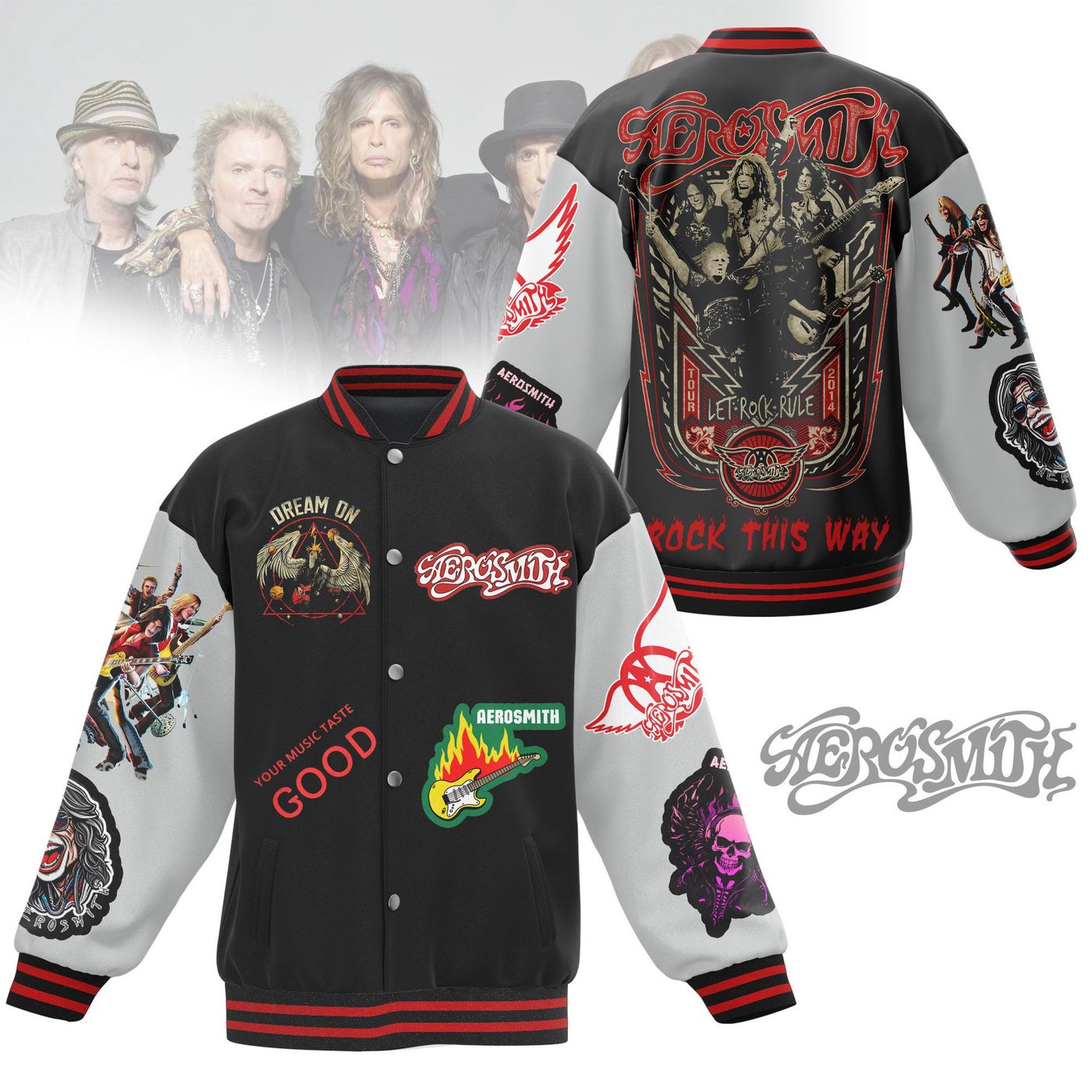 Aerosmith New Premium Baseball Jacket Gift For Fan