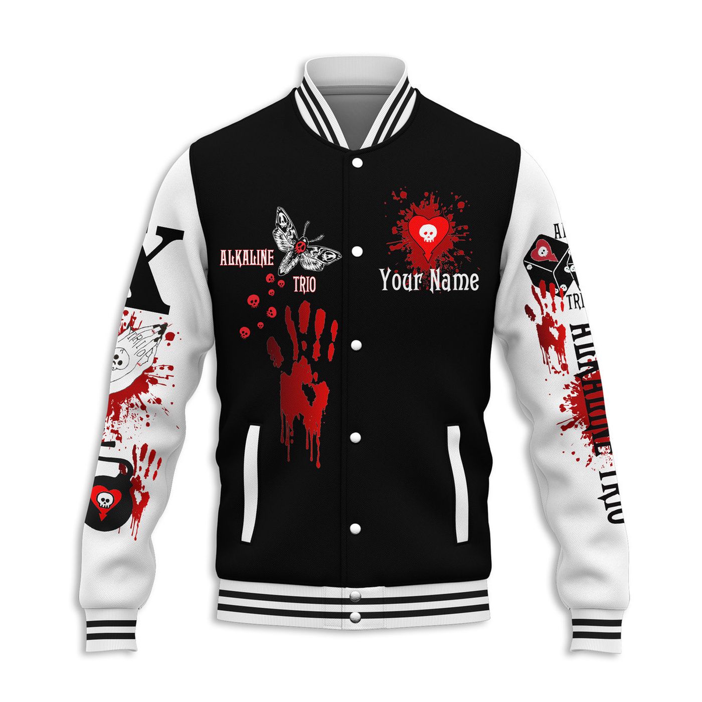Alkaline Trio New Premium Baseball Jacket Gift For Fan Alkaline Trio New Premium Baseball Jacket Gift For Fan