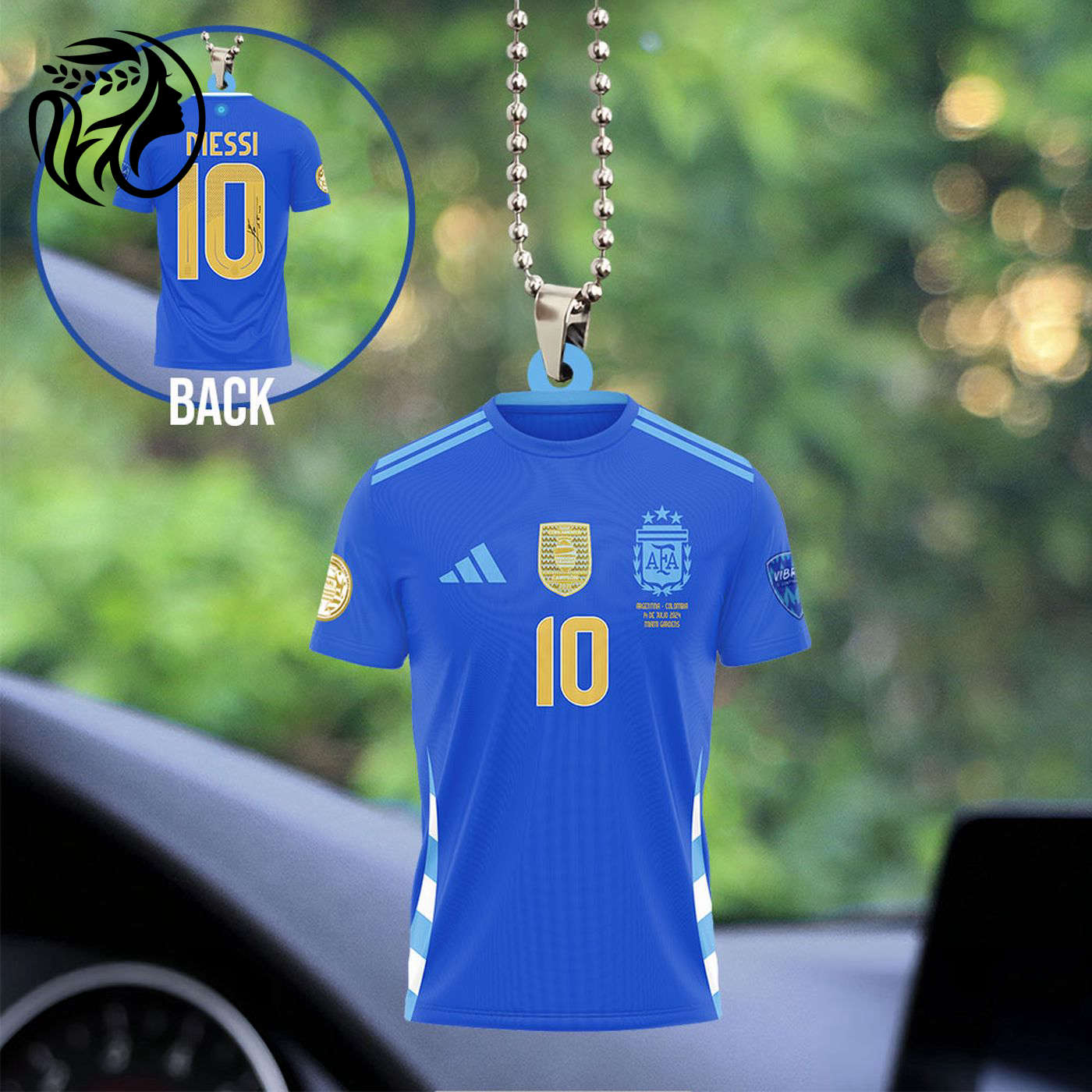 Argentina National Football Team Custom Shape 2-sided Acrylic Car Ornament